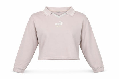 Womens UK Size S PUMA Beige Pullover Sweatshirt