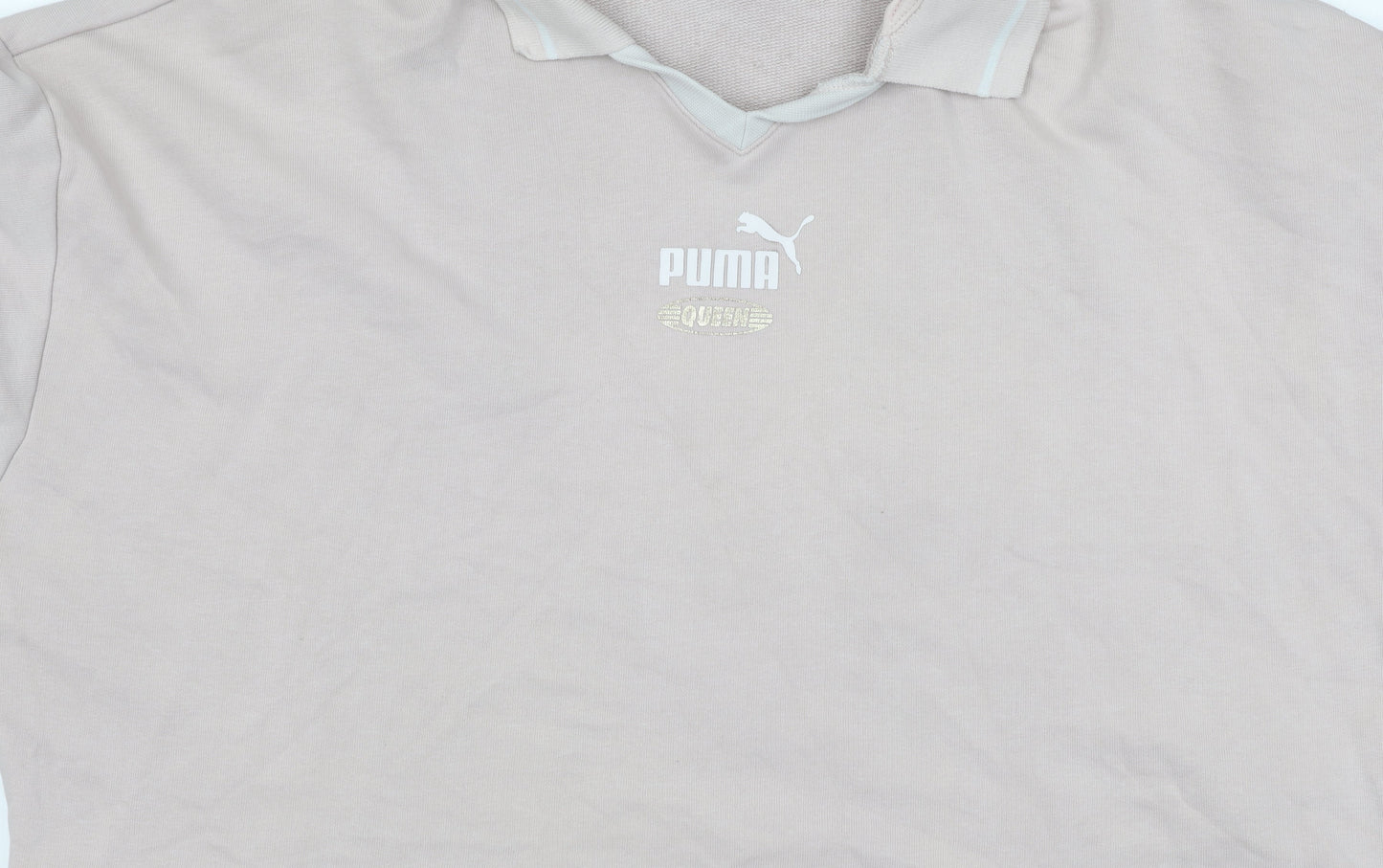 Puma Beige Women's Pullover Sweatshirt, Size S