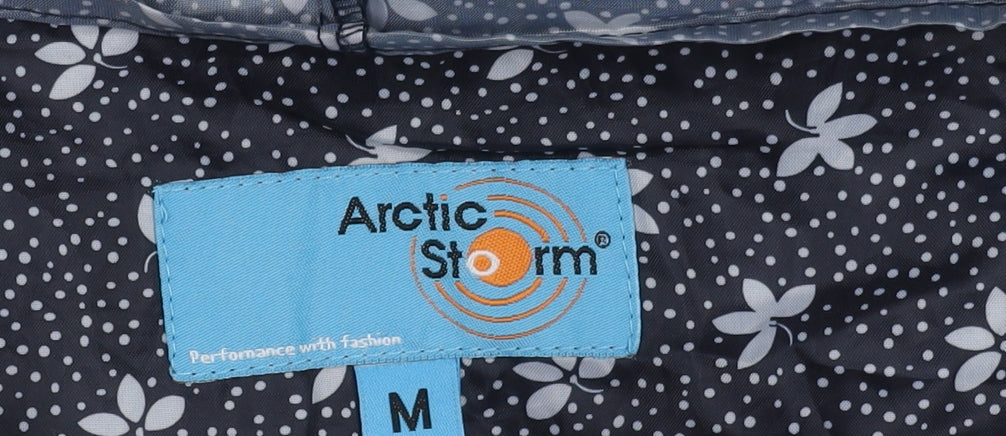 Womens UK Size M Arctic Storm Black Puffer Jacket