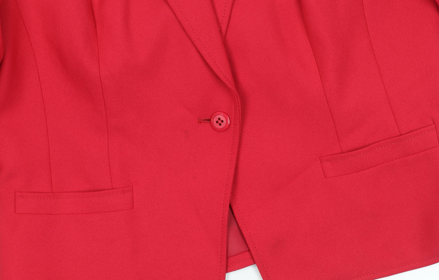 Eastex Women's Red Blazer, Size 16, Lined, Polyester