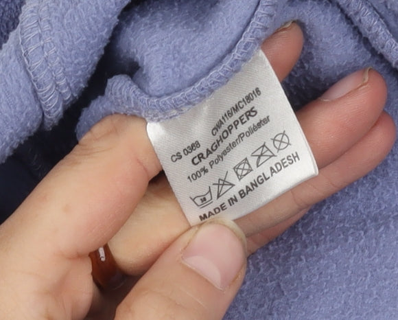 Craghoppers Women's Blue Sweatshirt UK 14 - Outdoor Casual