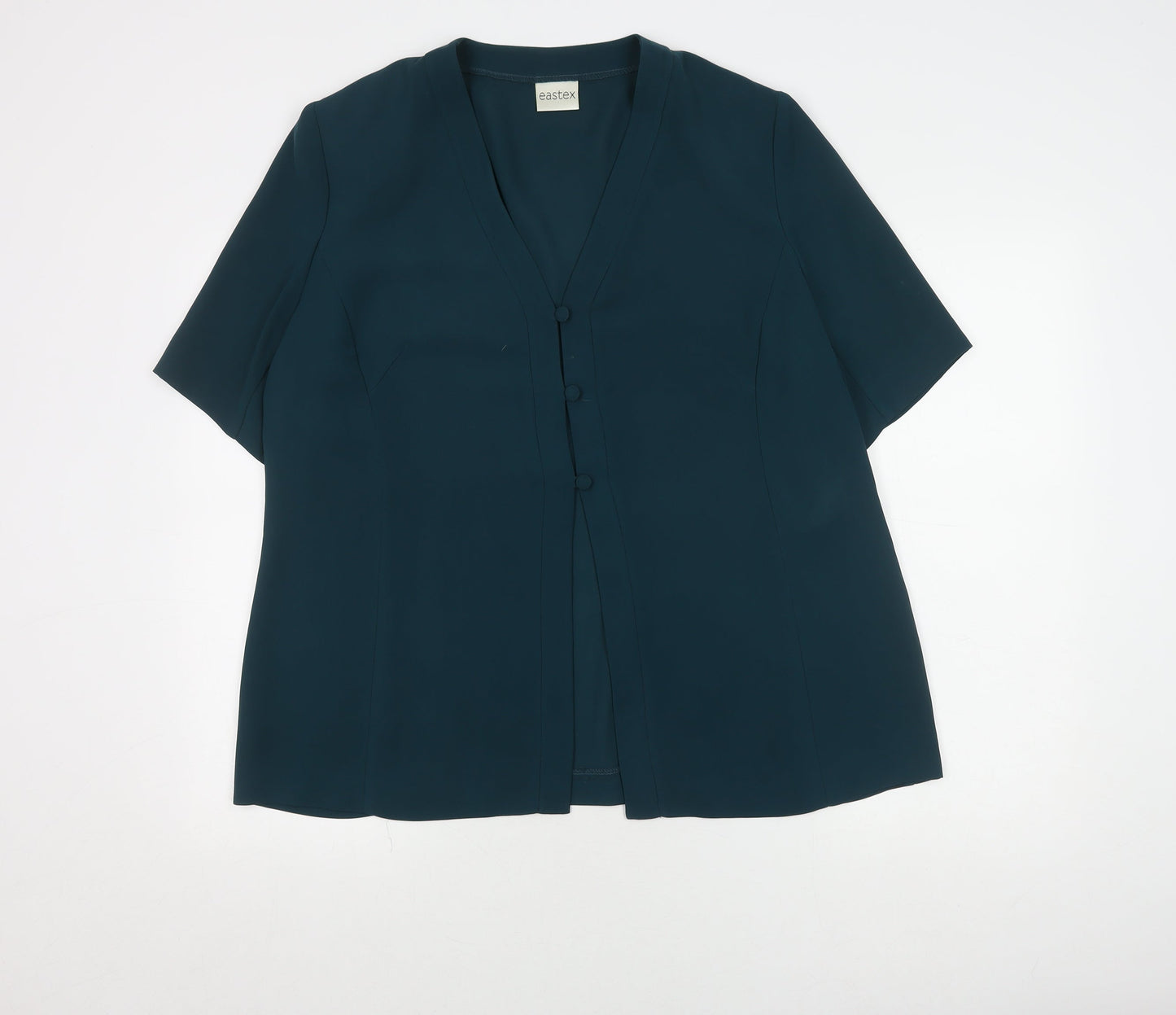 Womens UK Size 18 Eastex Green  Blouse