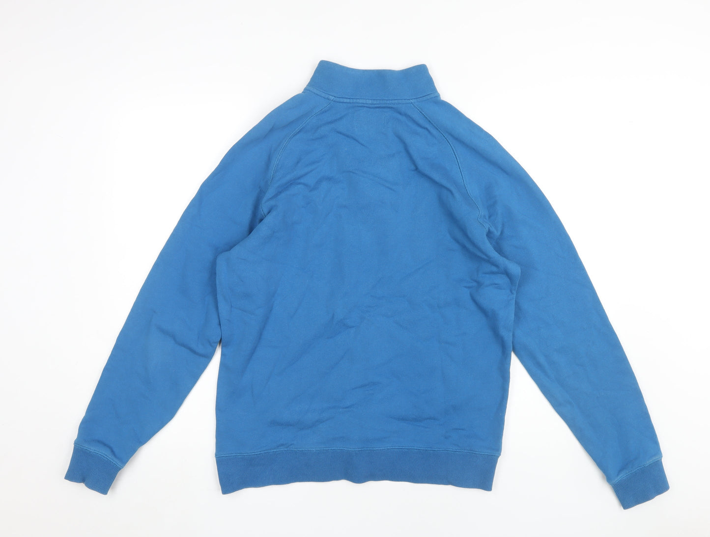 Mens UK Size L Farah Blue Henley Sweatshirt