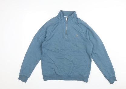 Mens UK Size M Farah Blue Pullover Sweatshirt