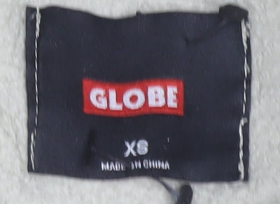 Globe Men's Beige Pullover Hoodie XS Logo Skateboarding