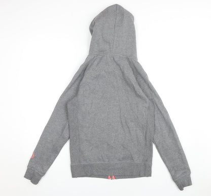 Animal Grey Full Zip Hoodie Women Size 10 Casual