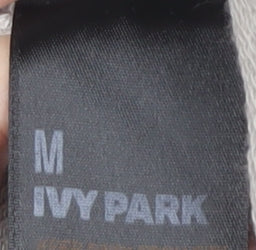Ivy Park Women's Grey Cropped Hoodie - Medium