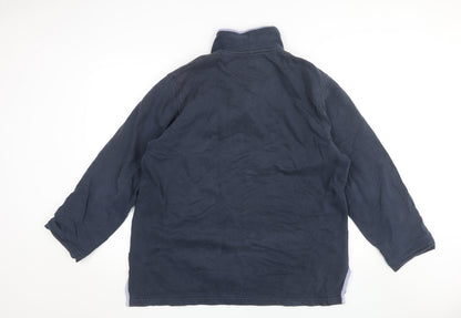 Boden Unisex Adults Navy Long Sleeve Pullover Hoodie M