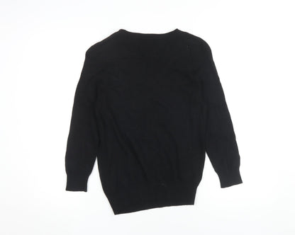 Womens UK Size 2 Karen Millen Black Pullover Jumper