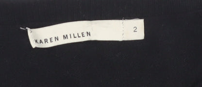 Womens UK Size 2 Karen Millen Black Pullover Jumper
