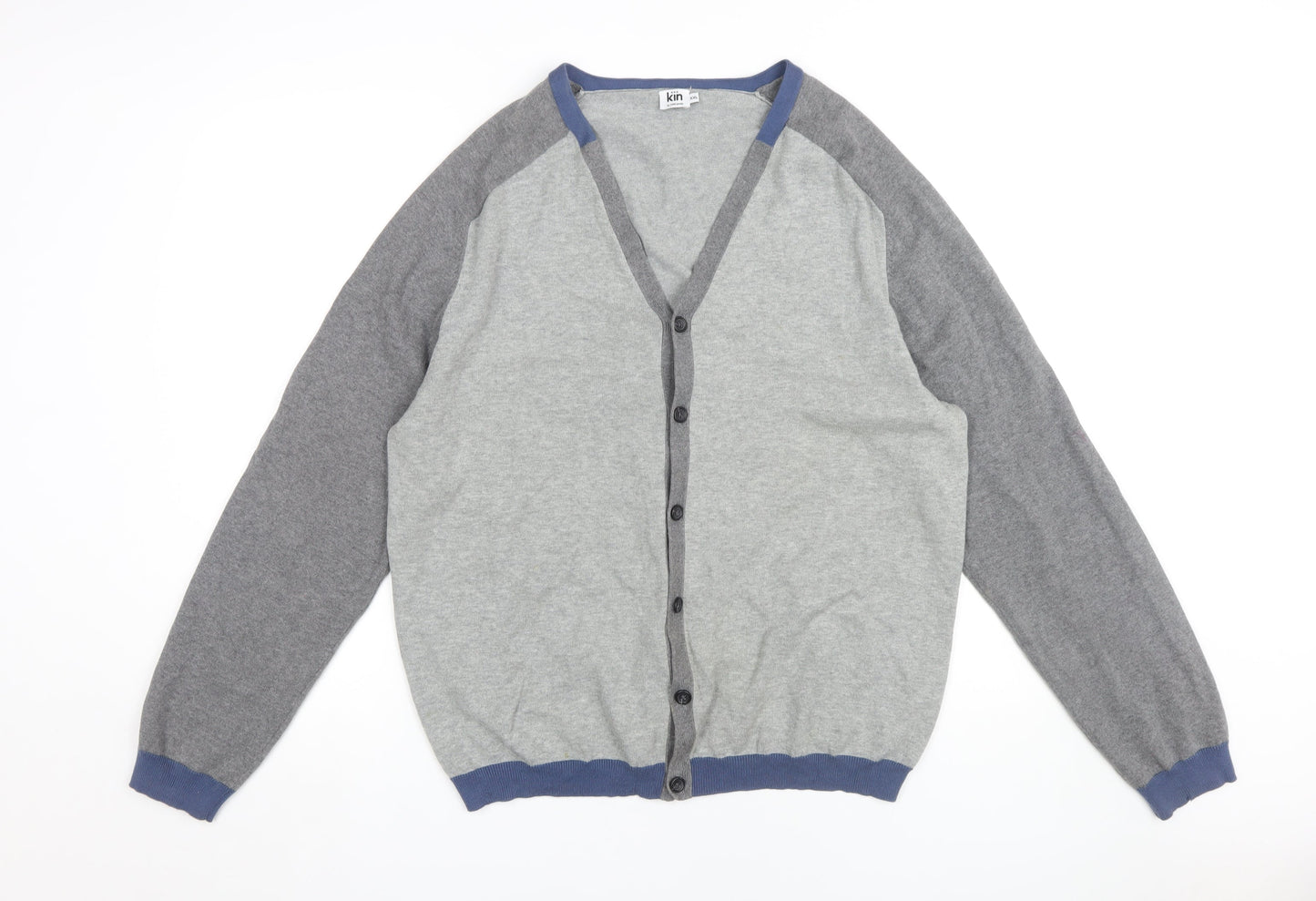 Kin by John Lewis Men's Grey Cardigan 2XL