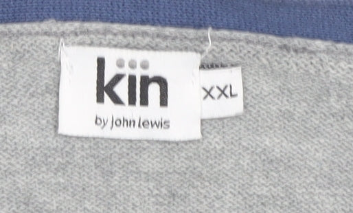 Kin by John Lewis Men's Grey Cardigan 2XL