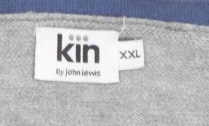 Kin by John Lewis Men's Grey Cardigan 2XL