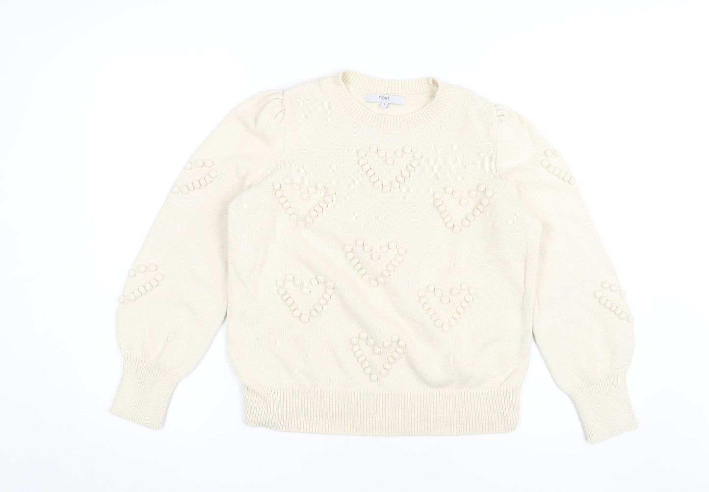 Womens UK Size M NEXT Ivory Pullover Jumper