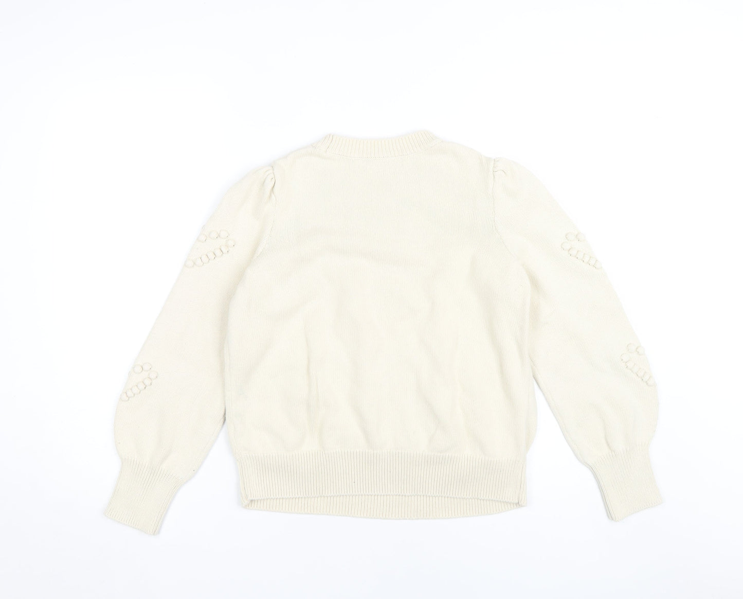 Womens UK Size M NEXT Ivory Pullover Jumper