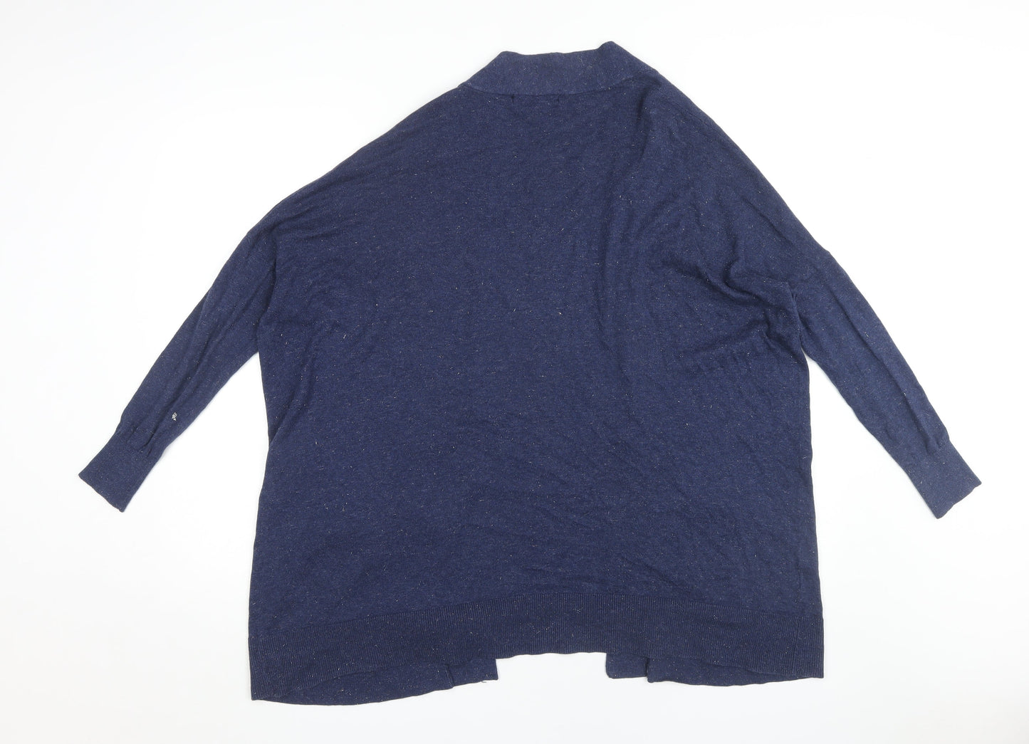 Womens UK Size 10 Mango Blue Cardigan Jumper