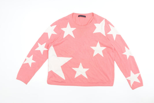 Womens UK Size 14 Marks and Spencer Pink Pullover Jumper
