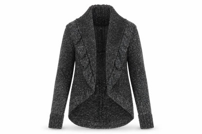 Womens UK Size 8 Laura Ashley Grey Cardigan Jumper
