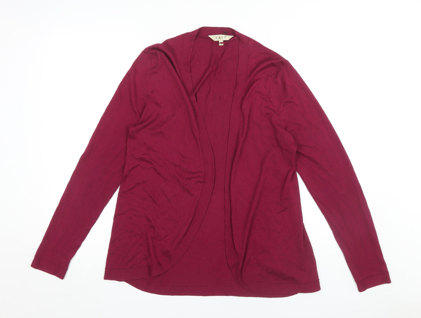 Womens UK Size 12 EAST Red Cardigan Jumper