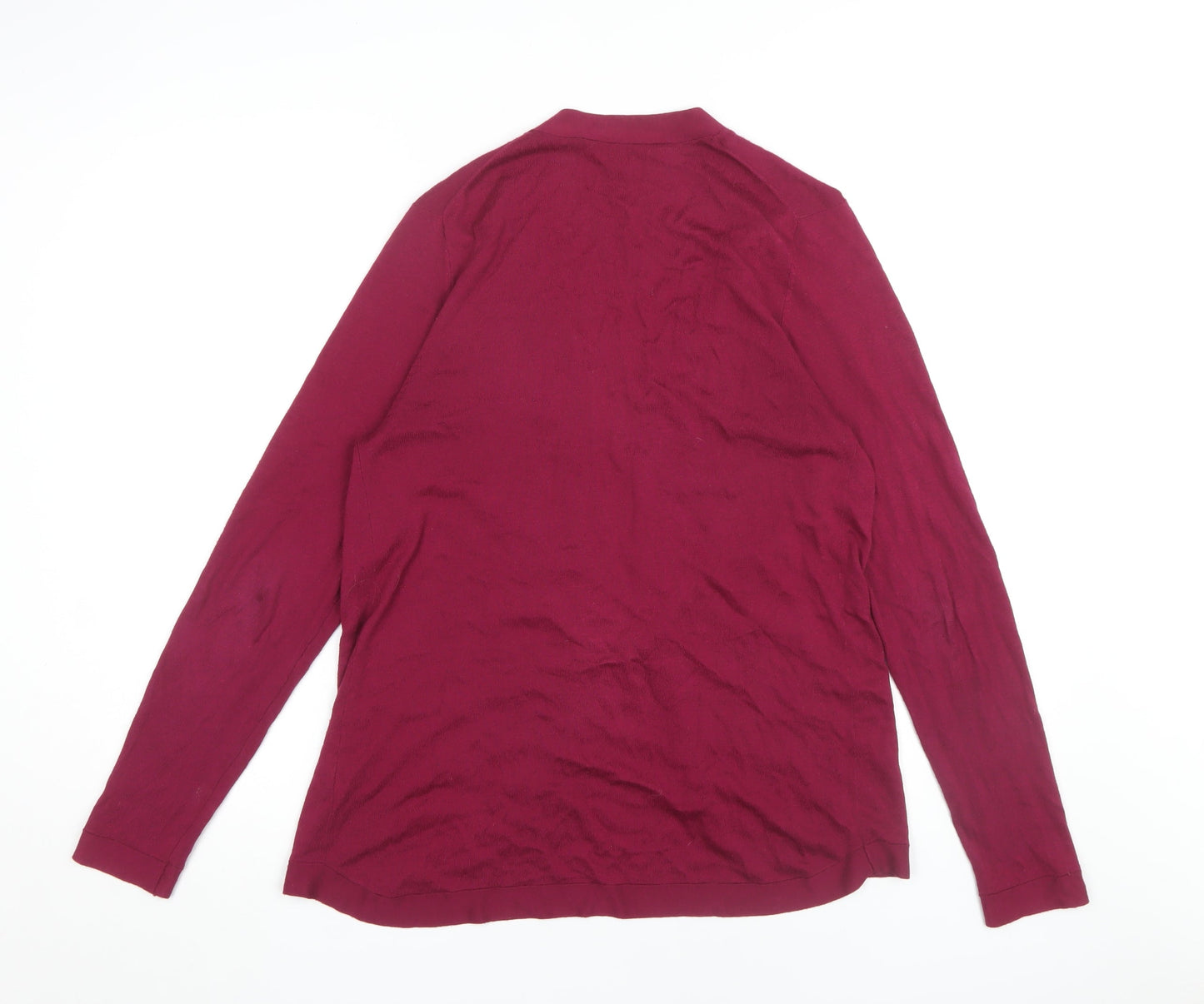 Womens UK Size 12 EAST Red Cardigan Jumper