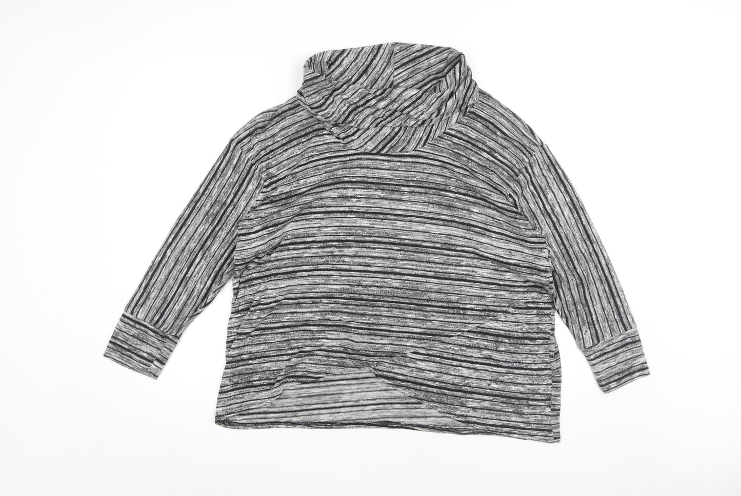Womens UK Size 12 Saloos Grey Basic Blouse