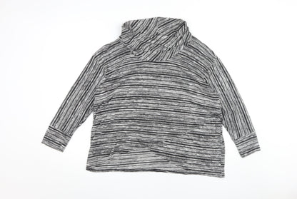 Womens UK Size 12 Saloos Grey Basic Blouse