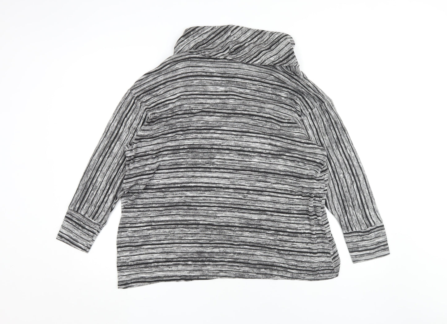 Womens UK Size 12 Saloos Grey Basic Blouse