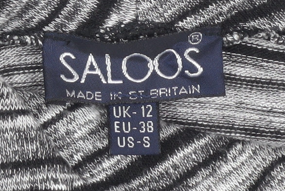Womens UK Size 12 Saloos Grey Basic Blouse