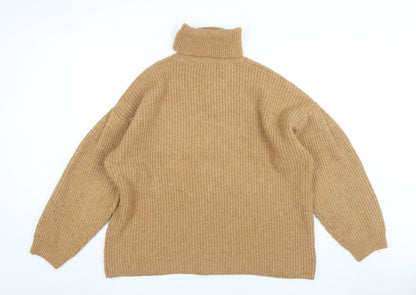 Friends Like These Women's L Beige Roll Neck Pullover