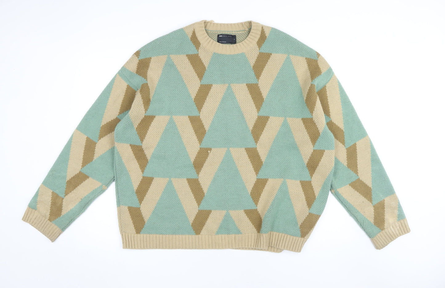 ASOS Men's Multicoloured S Pullover Jumper Knit