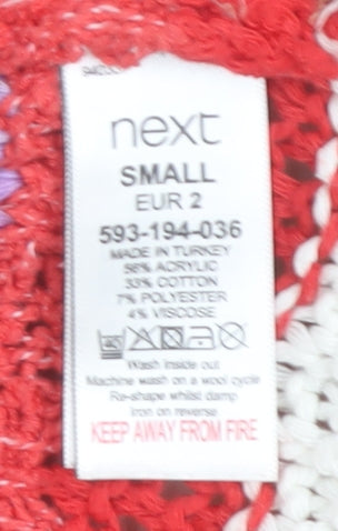 Womens UK Size S NEXT Multicoloured Pullover Jumper