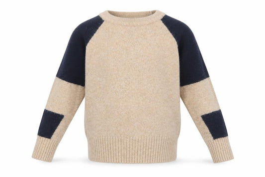 Reiss Boys Beige Crew Neck Jumper 7-8 Years