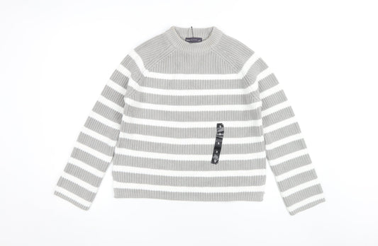 Womens UK Size S Marks and Spencer Grey Pullover Jumper