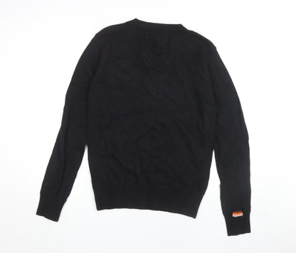 Superdry Men's Black V-Neck Pullover M