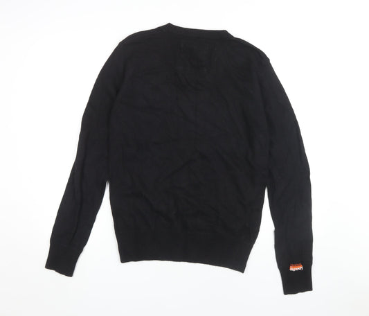 Superdry Men's Black V-Neck Pullover M