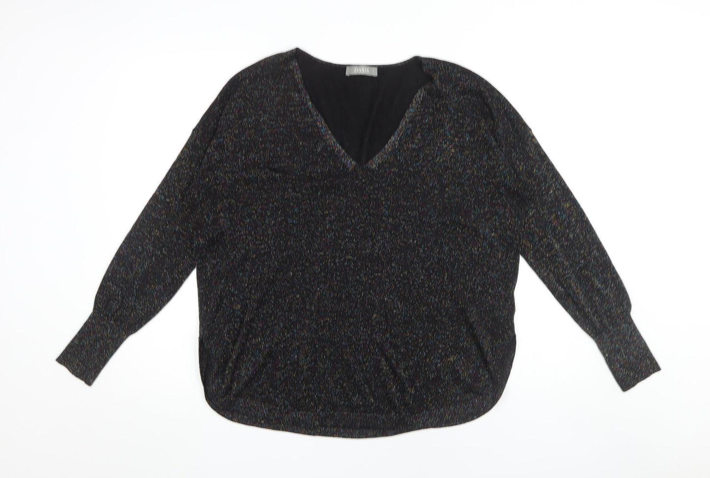 Womens UK Size L Oasis Black Pullover Jumper
