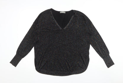 Womens UK Size L Oasis Black Pullover Jumper