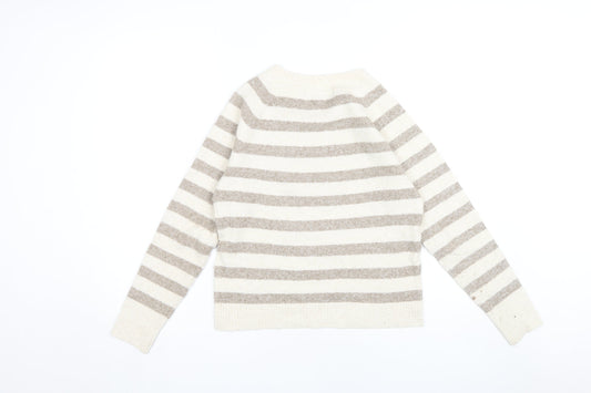 Womens UK Size XS VERO MODA Beige Pullover Jumper