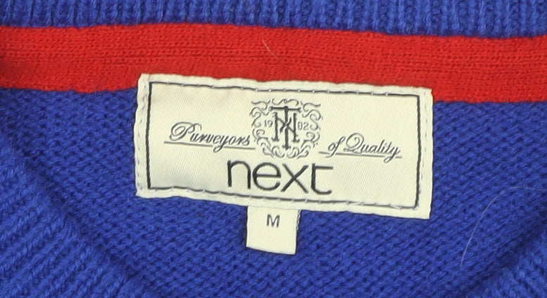 Next Men's Blue M Christmas Pullover Jumper