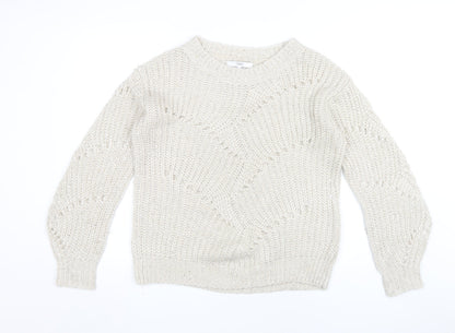 Womens UK Size 12 NEXT Beige Pullover Jumper