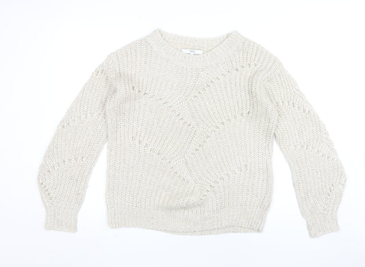 Womens UK Size 12 NEXT Beige Pullover Jumper