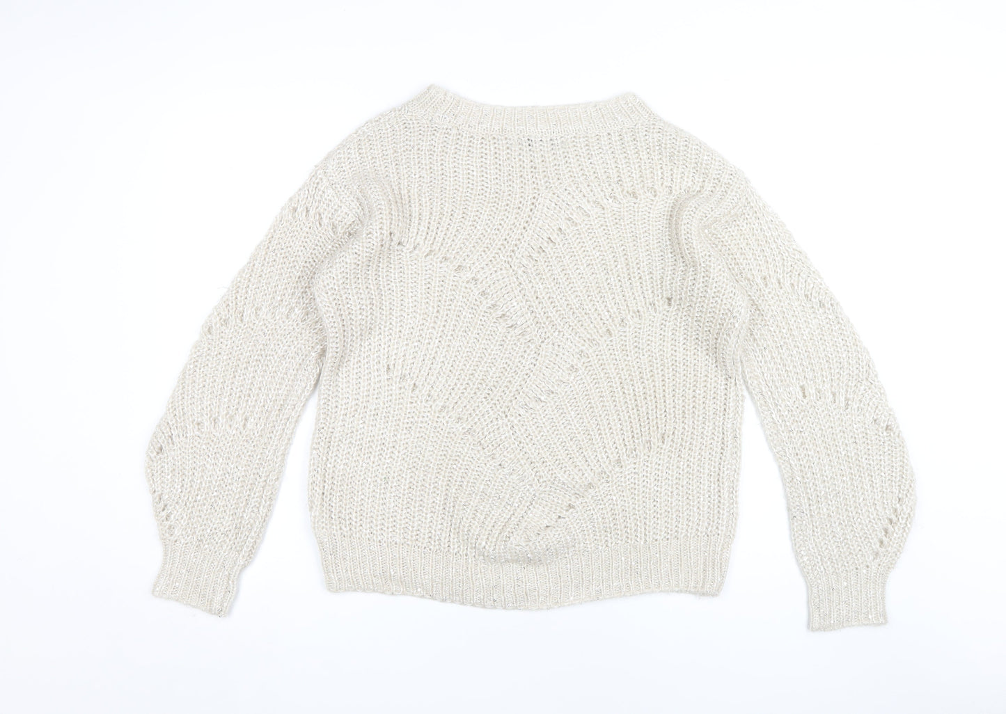 Womens UK Size 12 NEXT Beige Pullover Jumper