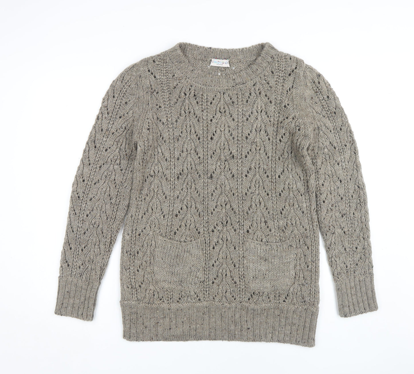 Womens UK Size 12 Marks and Spencer Beige Pullover Jumper