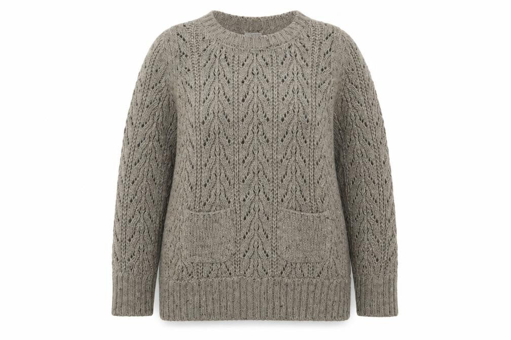 Womens UK Size 12 Marks and Spencer Beige Pullover Jumper