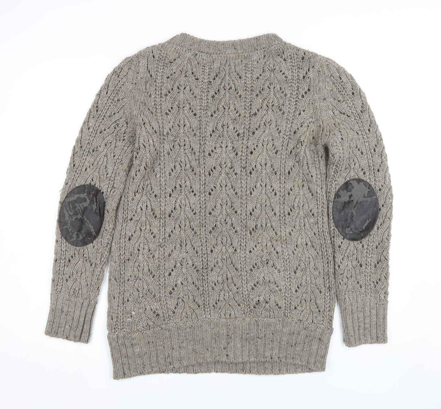 Womens UK Size 12 Marks and Spencer Beige Pullover Jumper