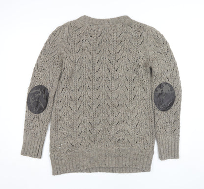 Womens UK Size 12 Marks and Spencer Beige Pullover Jumper