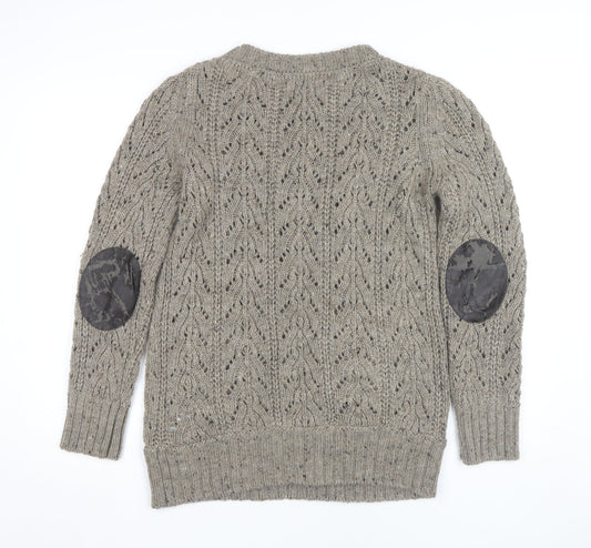 Womens UK Size 12 Marks and Spencer Beige Pullover Jumper