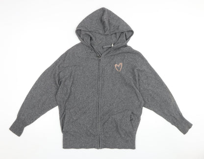 Mint Velvet Women's Grey Full Zip Hoodie Size 10