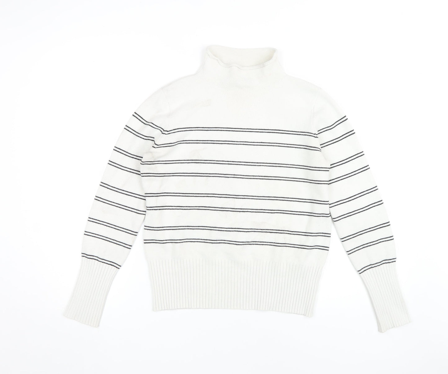 Womens UK Size M French Connection White Pullover Jumper