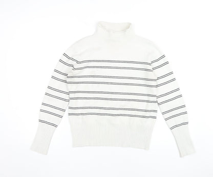 Womens UK Size M French Connection White Pullover Jumper